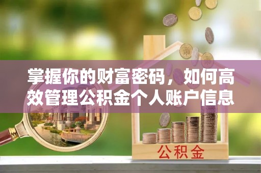 来义掌握你的财富密码，如何高效管理公积金个人账户信息