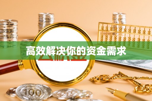 来义高效解决你的资金需求