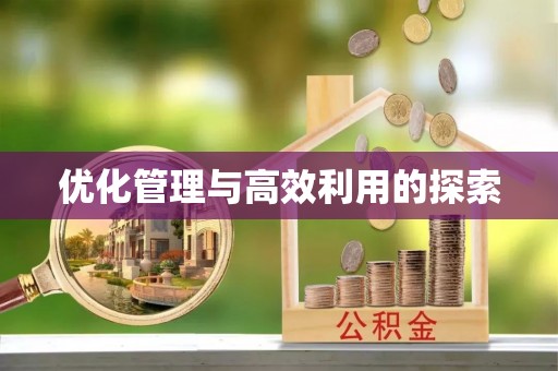 来义优化管理与高效利用的探索