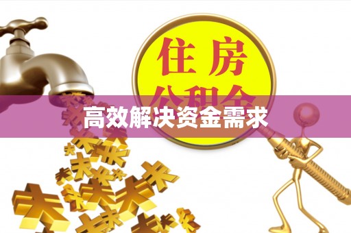 来义高效解决资金需求
