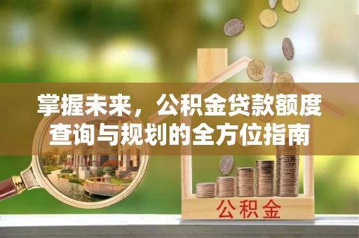 来义掌握未来，公积金贷款额度查询与规划的全方位指南