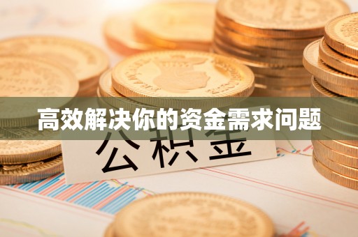 来义高效解决你的资金需求问题